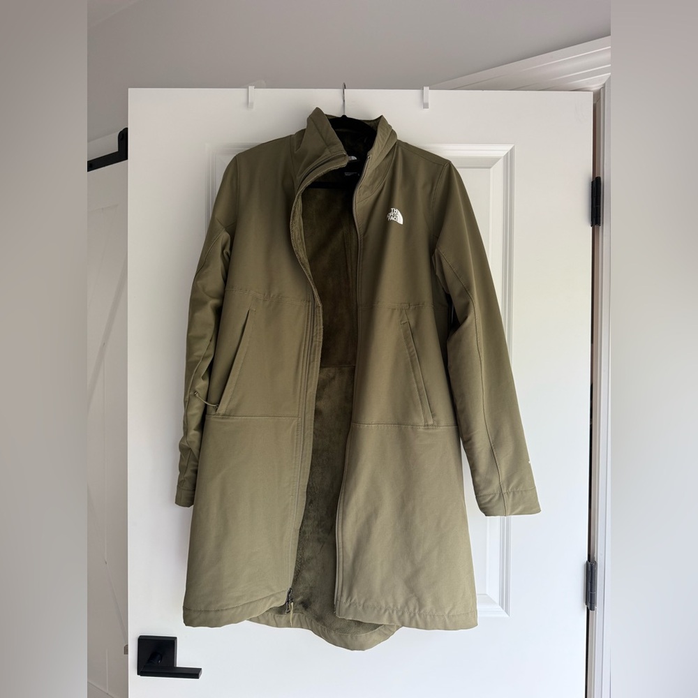 The North Face Olive Green Long Coat Jacket